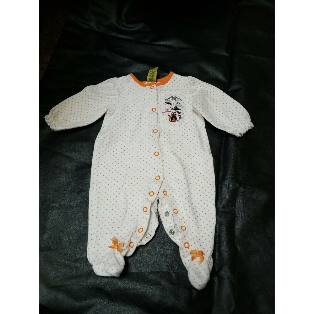 Baby 6 month My 1st Halloween onepiece footed outfit/sleepwear